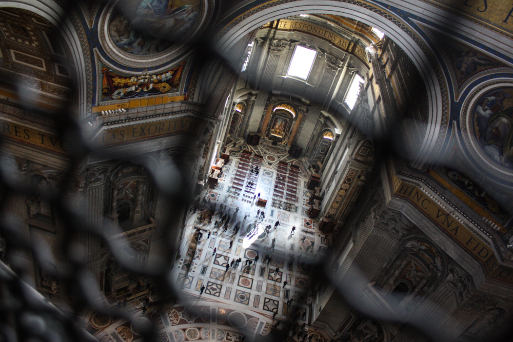 View from the cupola of Saint Peter's Basilica. Vatican, 2013