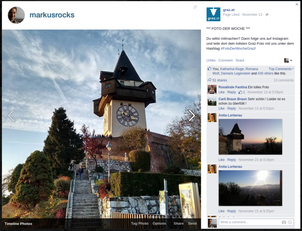 Foto der Woche auf Facebook