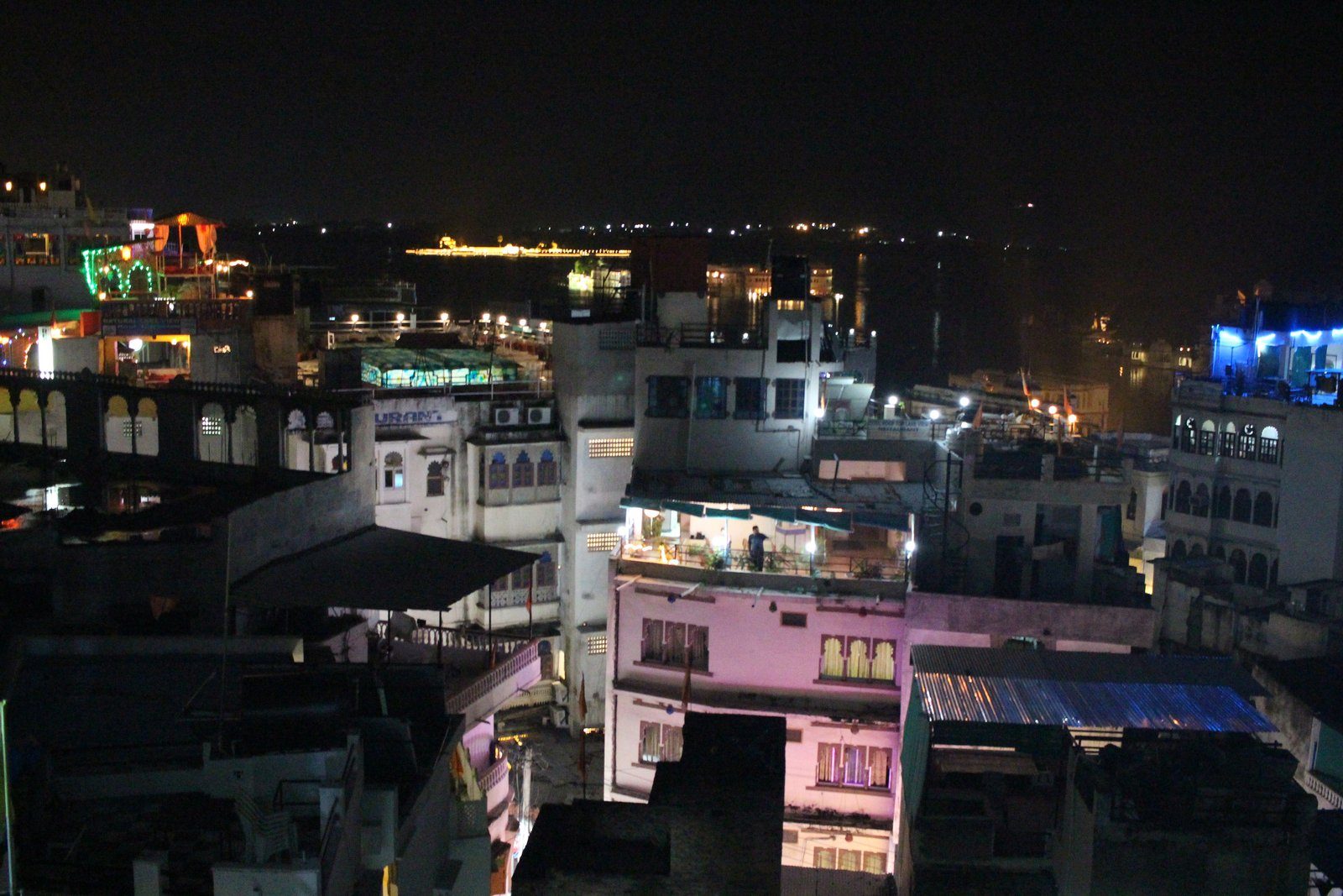 Blick auf Udaipur vom Hotel aus.